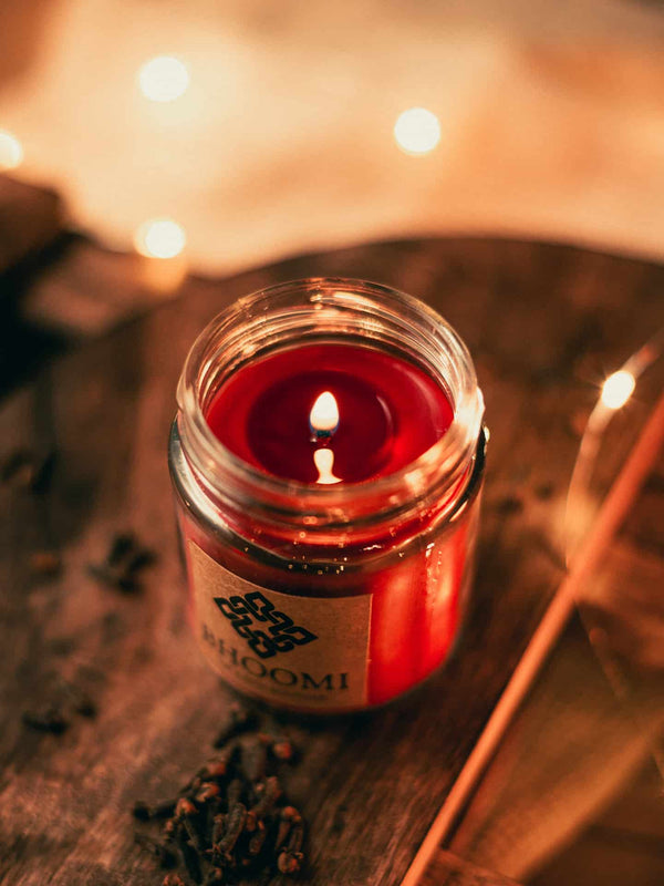 Amber + Clove Leaf Candle