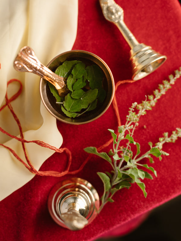 Copper Water Pot with Spoon