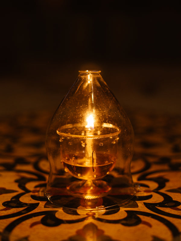 Glass Akhand Diya