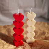 Heart Pillar Candles (Set of 2)