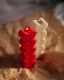 Heart Pillar Candles (Set of 2)