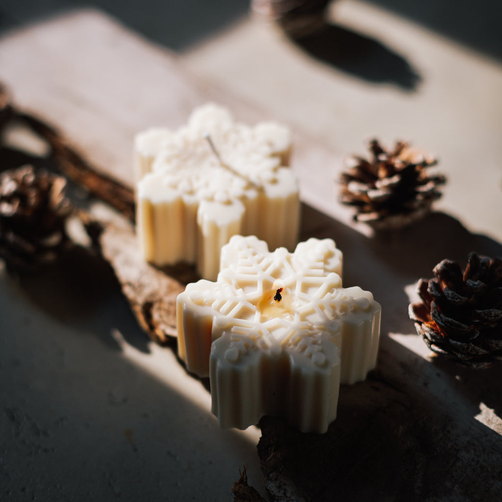 Snowflake Candles (Set of 2)