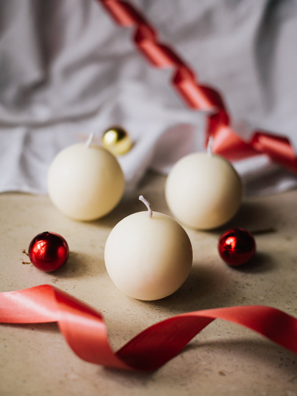 Christmas Ornament Candles (Set of 3)