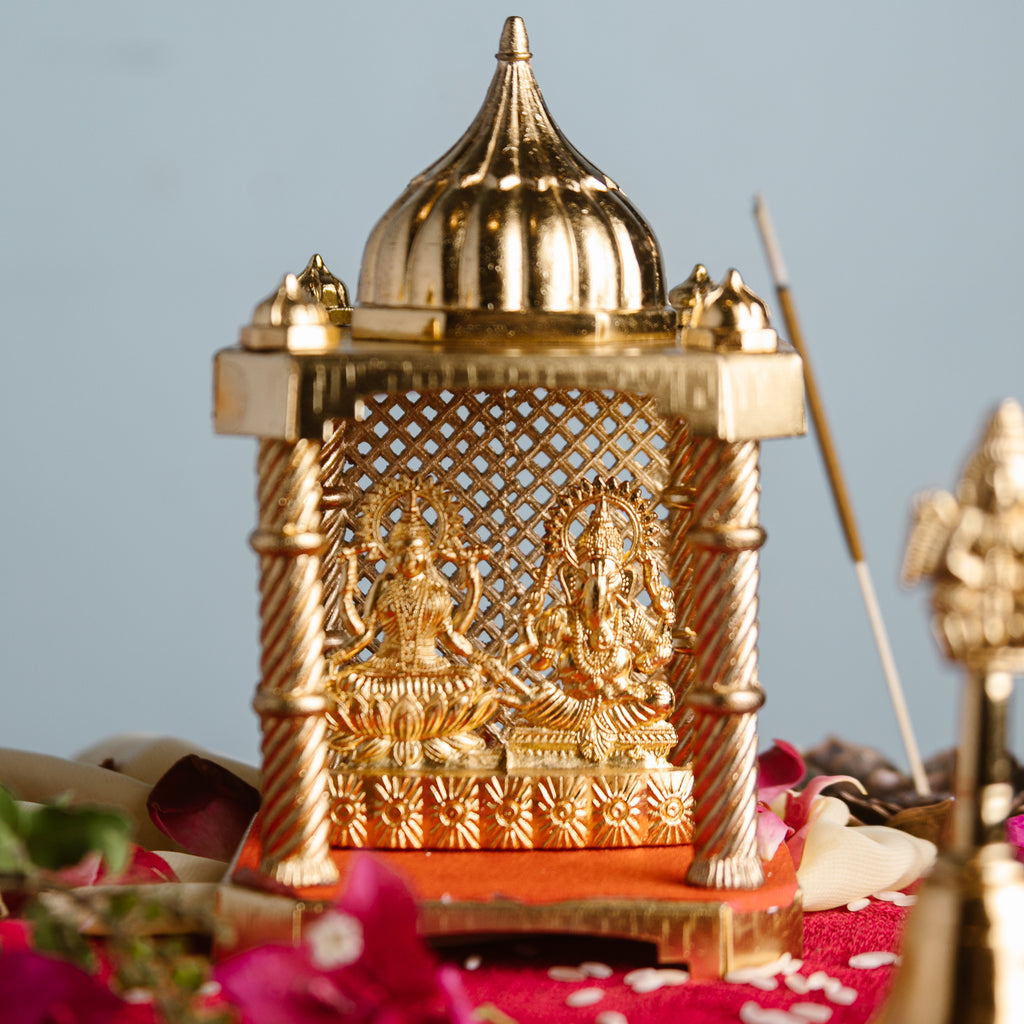 Brass Mandir | Laxmi Ganesh Idol
