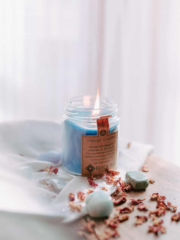 Throat Chakra Candle