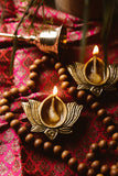 Brass Diyas | Lotus Design | Set of 2