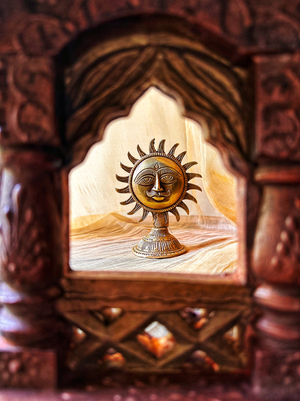 Brass Surya Nayan: The Divine Eye of Light