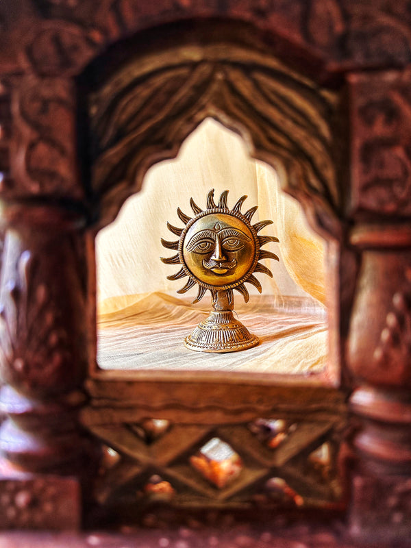 Brass Surya Nayan: The Divine Eye of Light