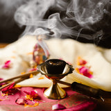 Brass Dhoop Dani with Wooden Handle