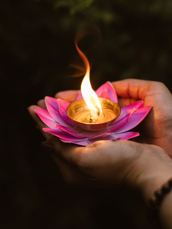 Brass Diya | Akhand Diya | Lotus Design