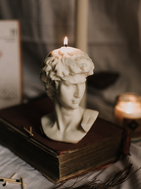 David Bust Candle
