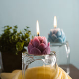 Soy Wax Candles | Laxmi Lotus Design | Set of 2
