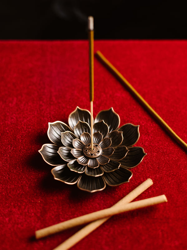 Brass Incense Stick Holder | Lotus Design