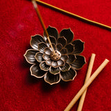 Brass Incense Stick Holder | Lotus Design